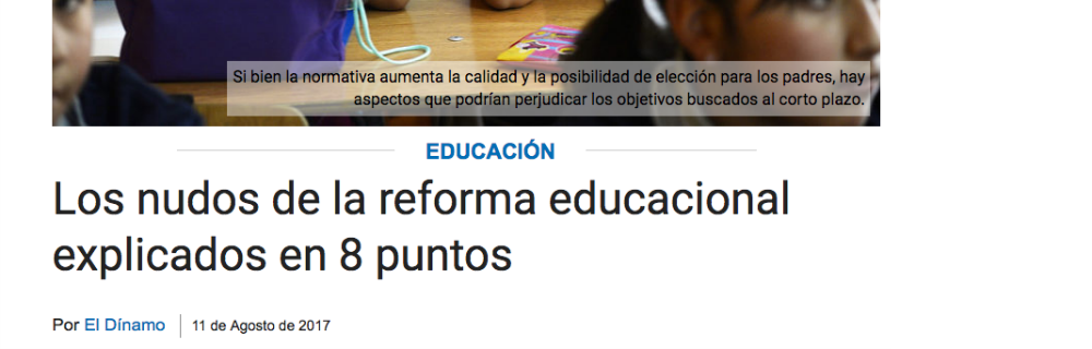 Los nudos de la reforma educacional explicados en 8 puntos