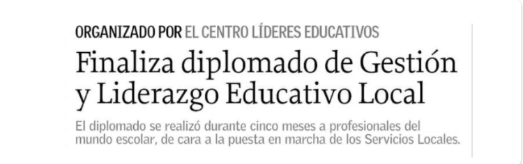 El Sur – Finaliza diplomado de Gestión y Liderazgo Educativo Local