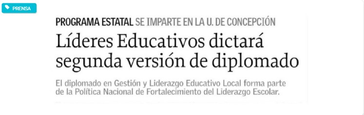 Diario El Sur: “LÍDERES EDUCATIVOS dictará segunda versión de diplomado”