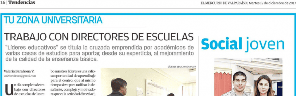 El Mercurio de Valparaíso: Trabajo con directores de escuelas