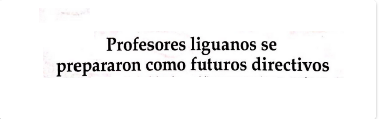 El Observador “Profesores liguanos se prepararon como futuros directivos”