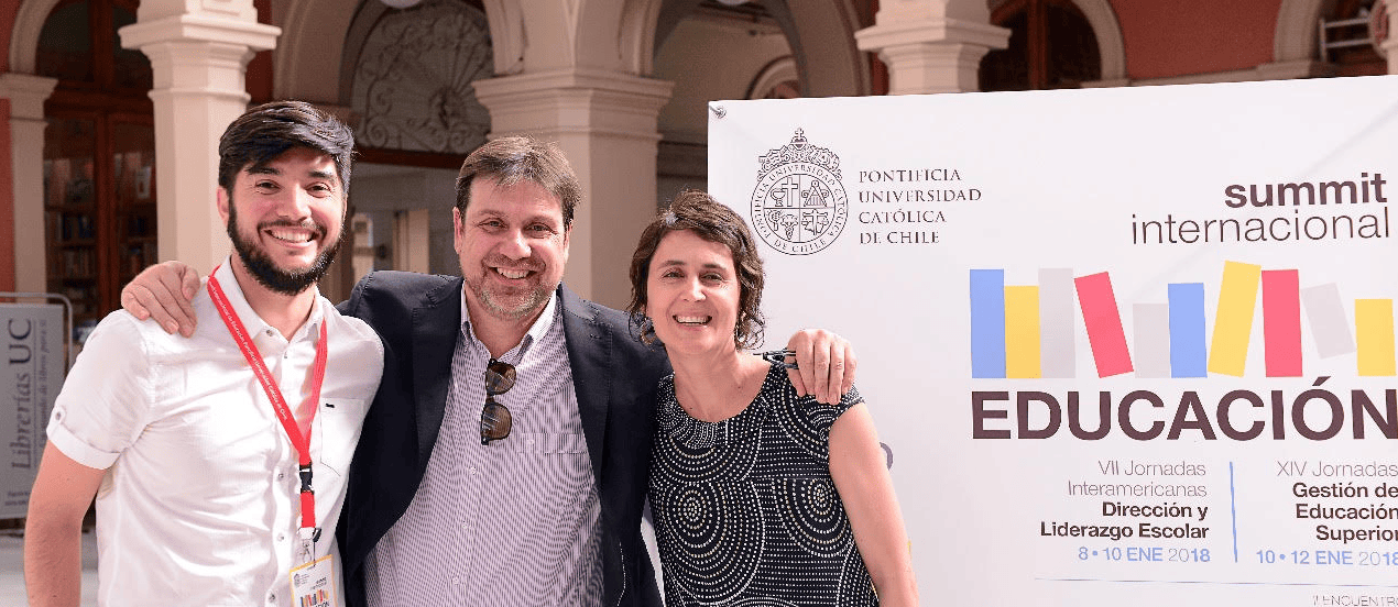 Líderes Educativos expone sus avances en Summit Internacional de Educación de la PUC