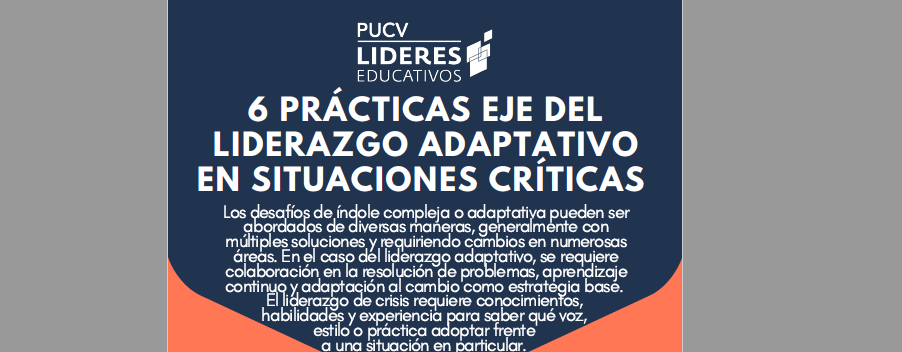 6 Prácticas eje del liderazgo adaptativo en situaciones críticas