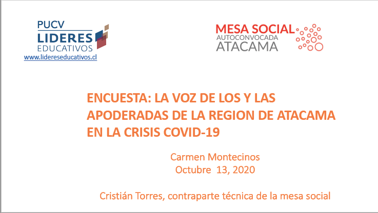 Resultados Encuesta “La voz de las y los apoderados de la Región de Atacama en la Crisis Covid-19”