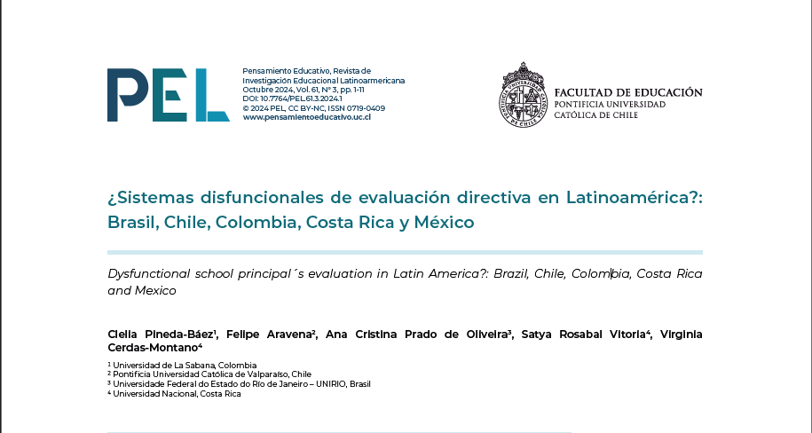 Estudio Recomendado: ¿Sistemas disfuncionales de evaluación directiva en Latinoamérica?: Brasil, Chile, Colombia, Costa Rica y México