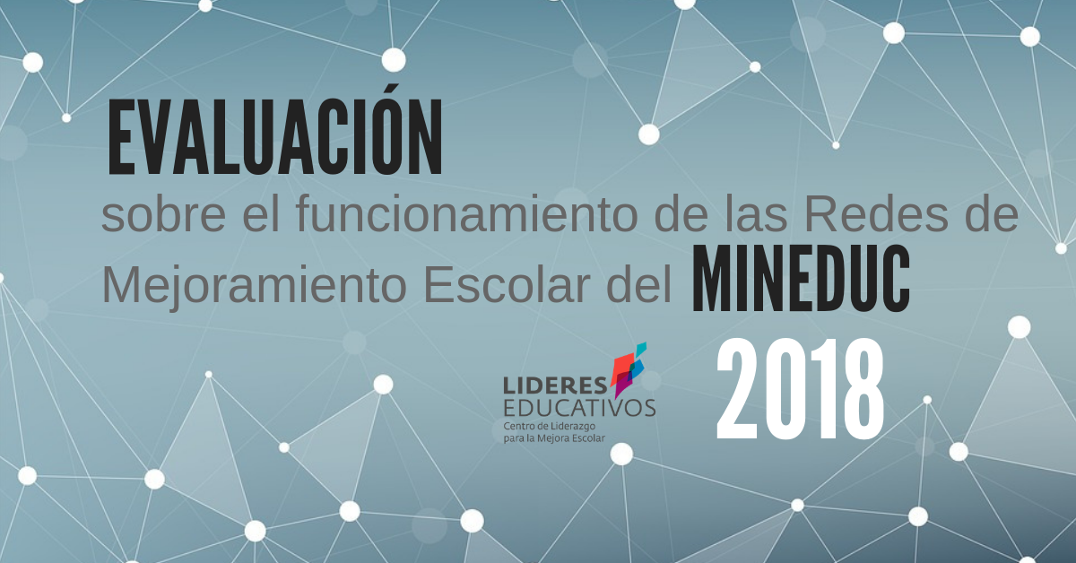 Evaluación sobre el funcionamiento de las Redes de Mejoramiento Escolar del Ministerio de Educación (RME) – 2018