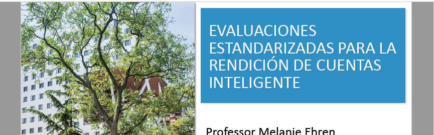 Presentación evaluaciones estandarizadas para la rendición de cuentas inteligente