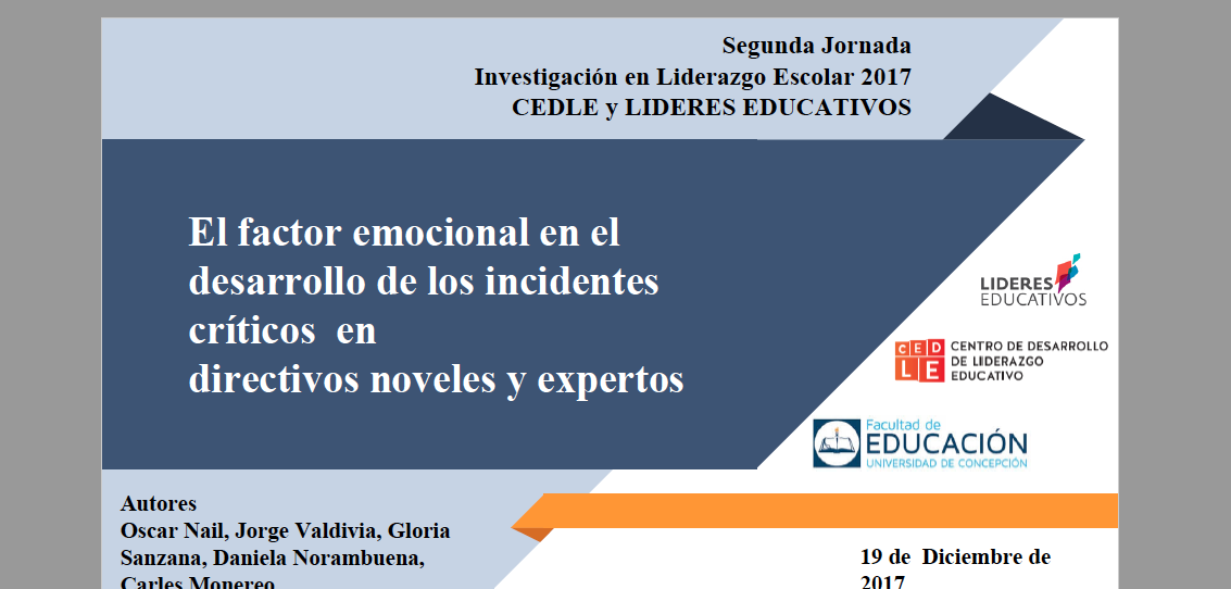 Oscar Nail: El factor emocional en el desarrollo de los incidentes críticos en directivos noveles y expertos