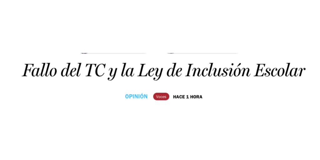 Directoras y directores de 6 centros de investigación en educación: El fallo del TC contraviene el espíritu de la ley de inclusión