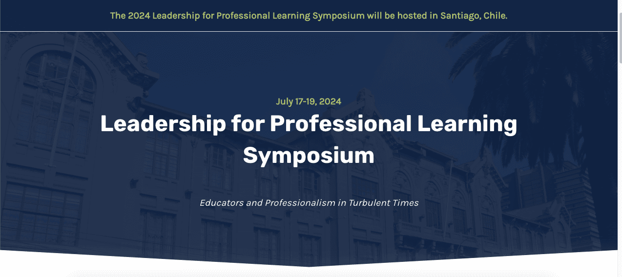 [CERRADAS] Se abren inscripciones para el Simposio Internacional “Liderazgo para el Aprendizaje Profesional”