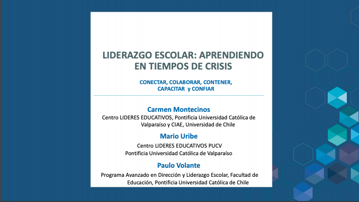 Presentación Liderazgo Escolar: Aprendiendo en tiempos de crisis