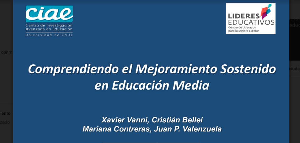 Comprendiendo el Mejoramiento Sostenido en Educación Media