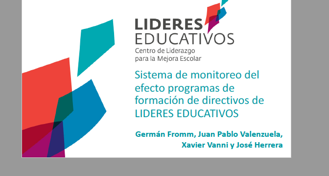 Sistema de monitoreo del efecto programas de formación de directivos de LIDERES EDUCATIVOS
