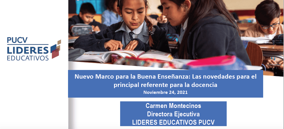 Presentación “Nuevo Marco para la Buena Enseñanza: Las novedades para el principal referente para la docencia”