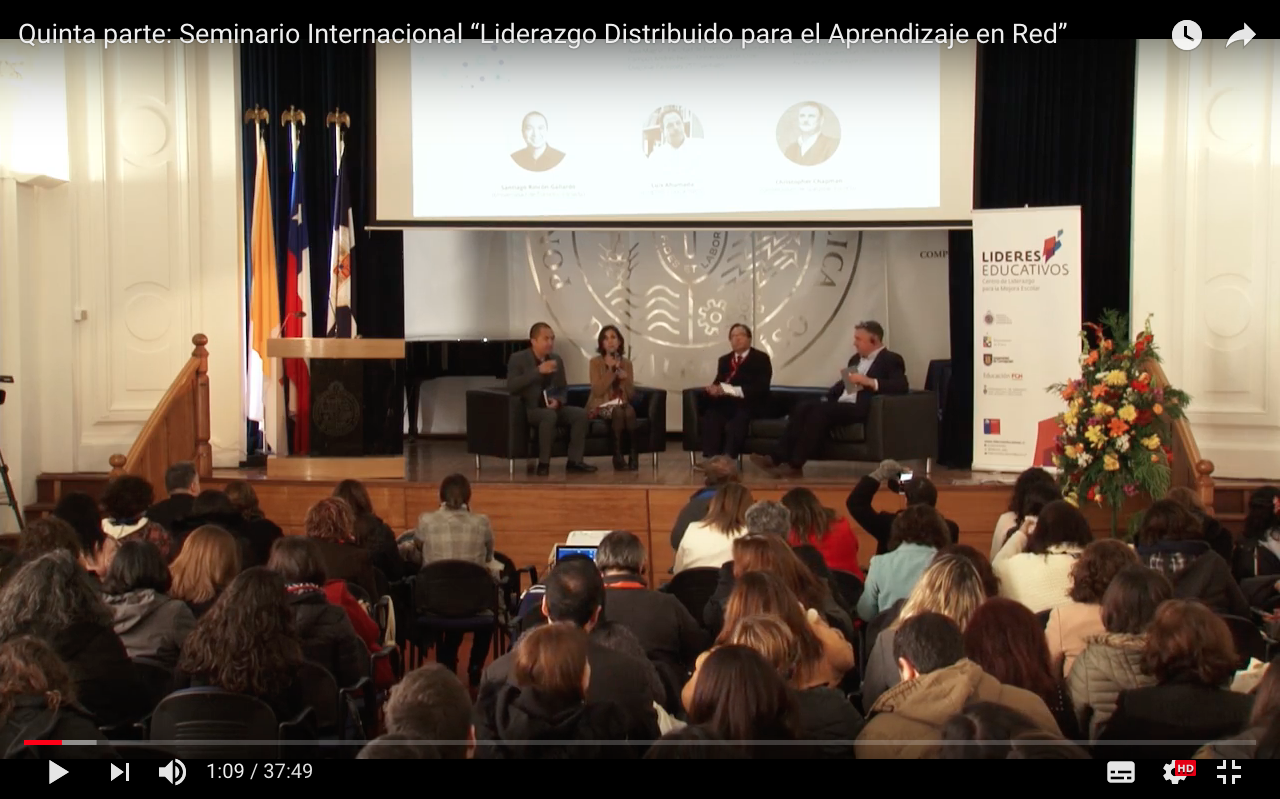 Streaming panel de debate Seminario Internacional “Liderazgo distribuido para el aprendizaje  en red: fortaleciendo  la colaboración”