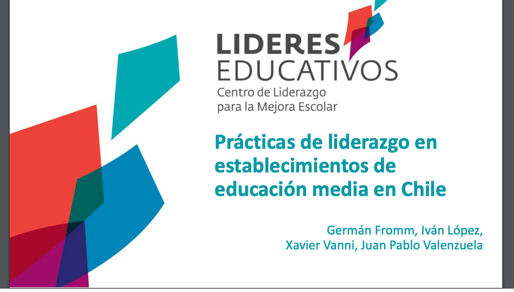 Prácticas de liderazgo en establecimientos de educación media en Chile
