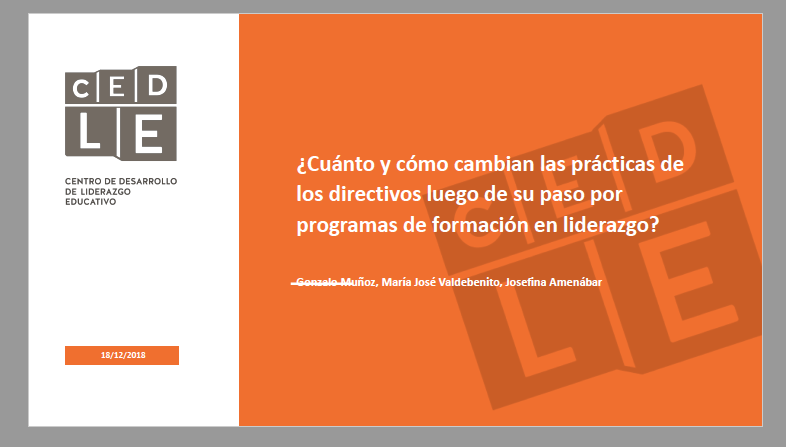 ¿Cuánto y cómo cambian las prácticas de los directivos luego de su paso por programas de formación en liderazgo?