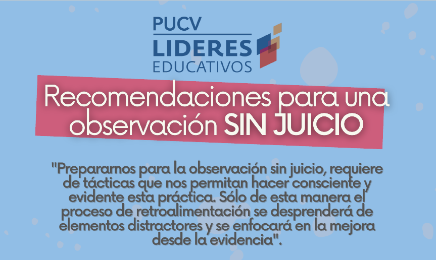 Recomendaciones para una observación sin juicio