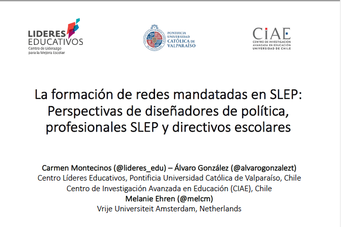 La formación de redes mandatadas en SLEP: Perspectivas de diseñadores de política, profesionales SLEP y directivos escolares
