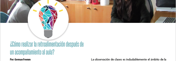 ¿Cómo realizar la retroalimentación después de un acompañamiento al aula?