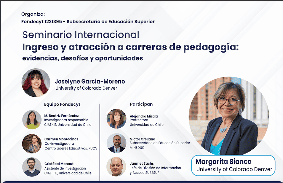 Seminario internacional: “Ingreso y atracción a carreras de pedagogía: evidencias, desafíos y oportunidades”