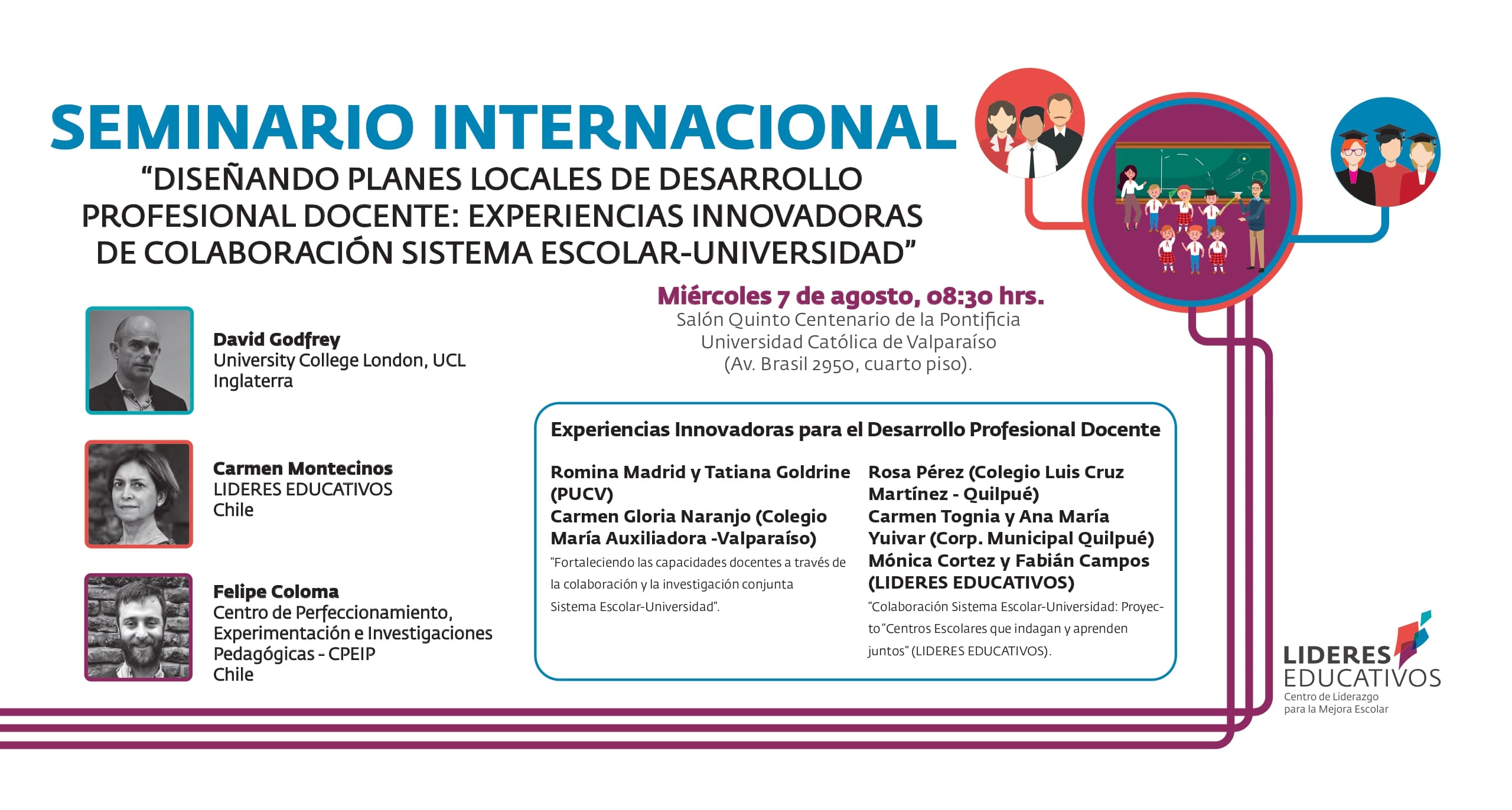 Seminario internacional abordará experiencias innovadoras de desarrollo profesional en el mundo escolar