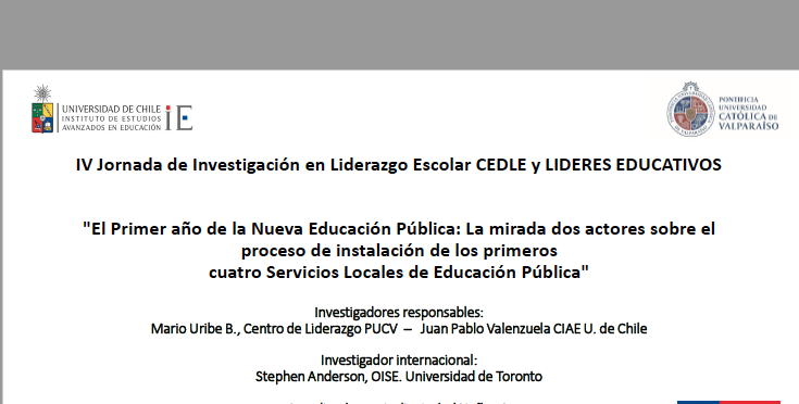 El primer año de la Nueva Educación Pública: La mirada de dos actores sobre el proceso de instalación de los primeros 4 SLEP