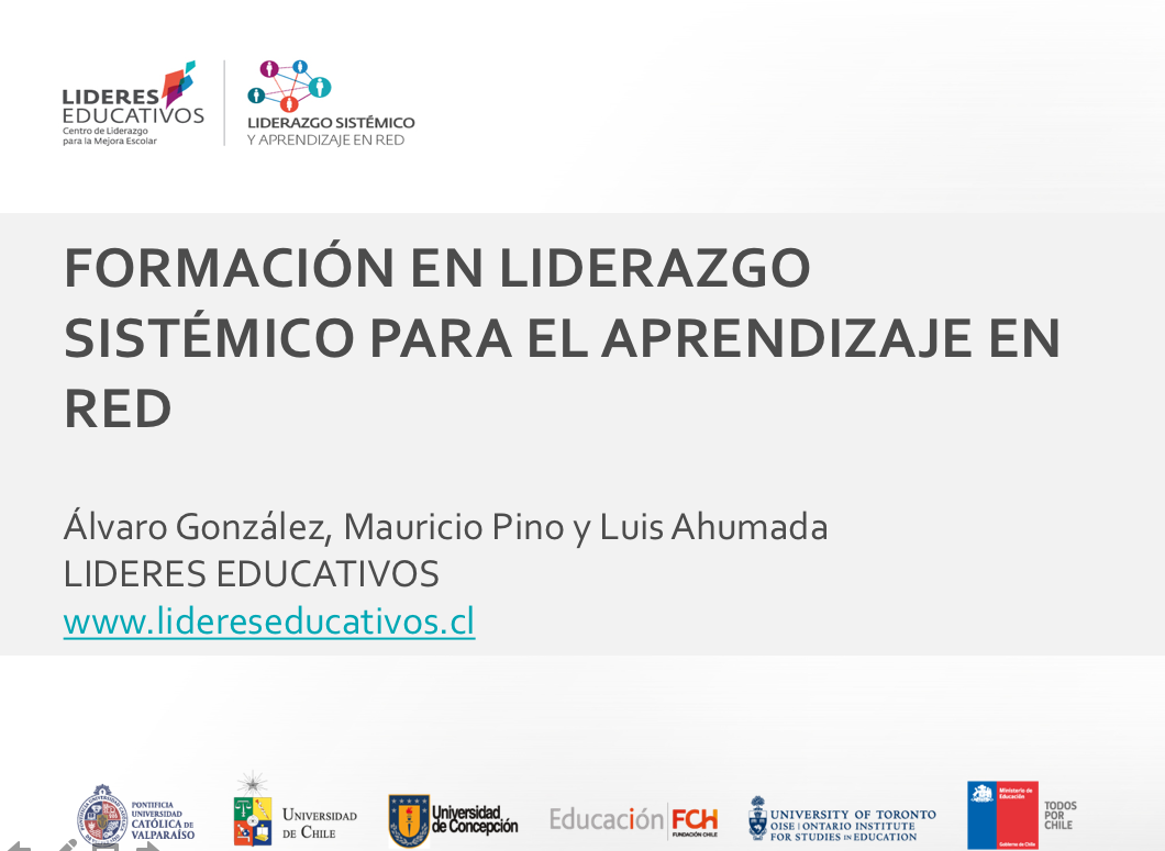 Luis Ahumada, Álvaro González y Mauricio Pino: “Formación en Liderazgo Sistémico para el Aprendizaje en Red”