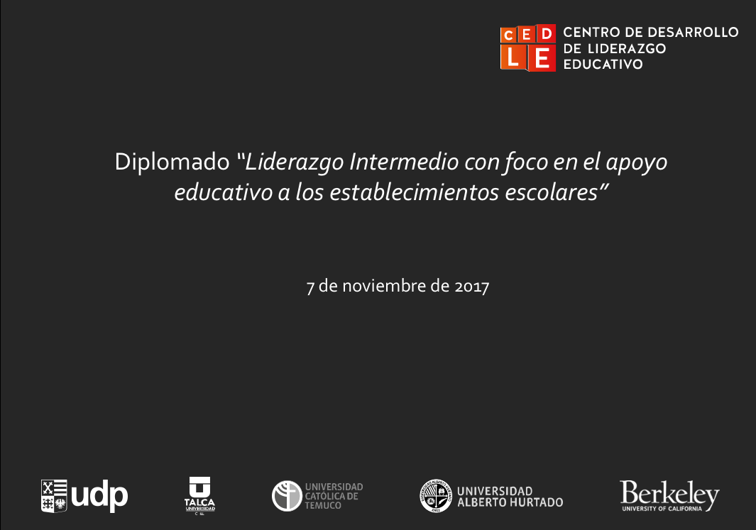 Andrea Horn: “Formación de Líderes Intermedios. Líderes para la Nueva Educación Pública”