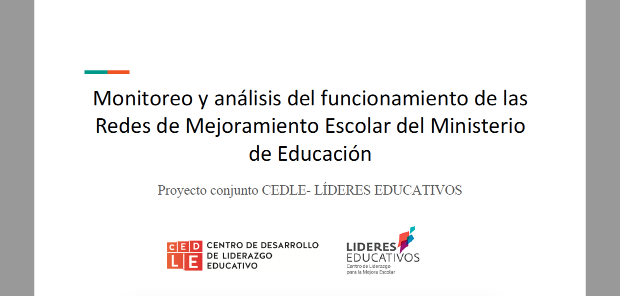 Daniela Ortega y Luis Ahumada: Monitoreo y análisis del funcionamiento de las Redes de Mejoramiento Escolar del Ministerio de Educación